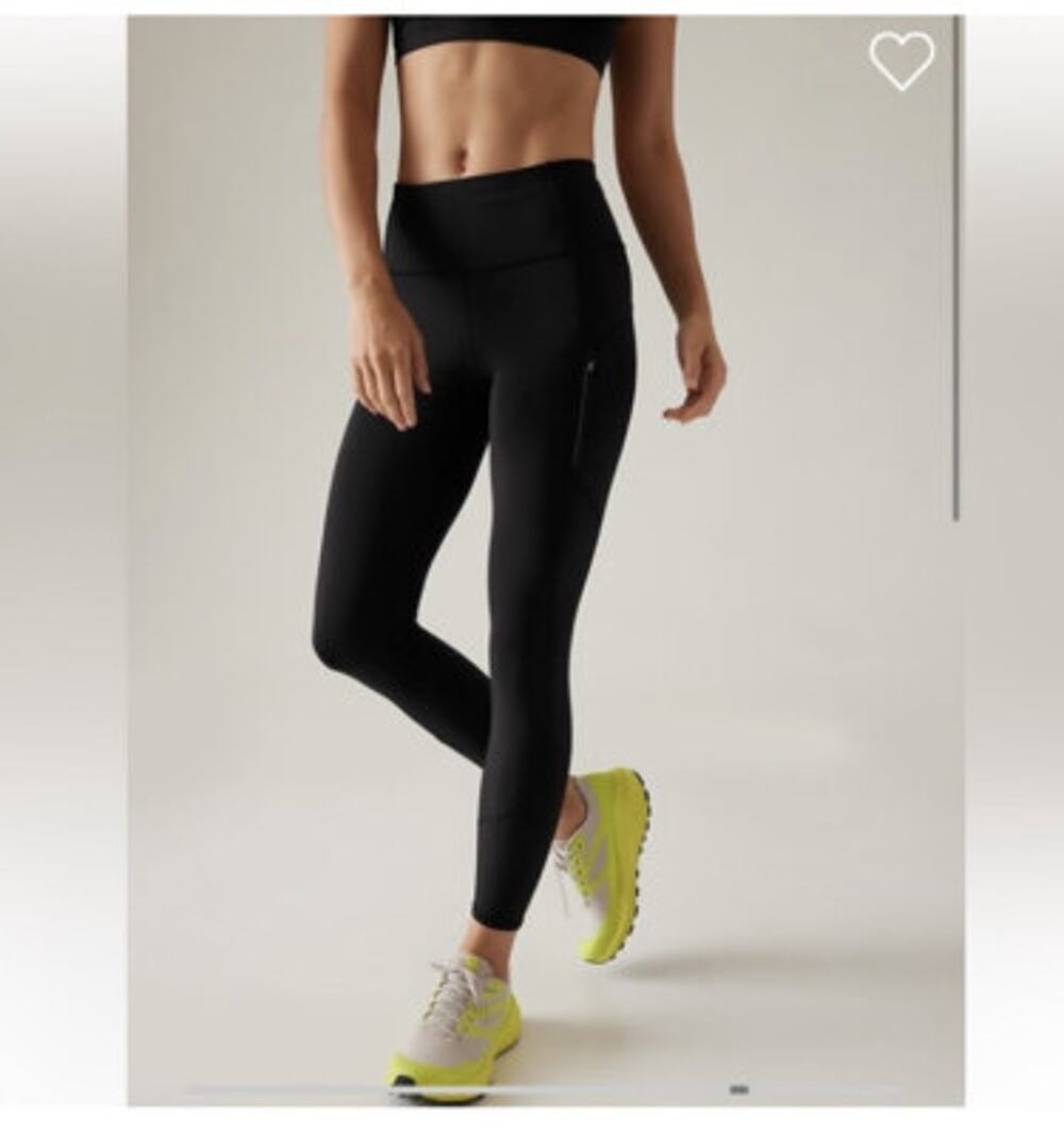 Athleta Rainier Tight Womens Size Small Black Running Activewear Legging
